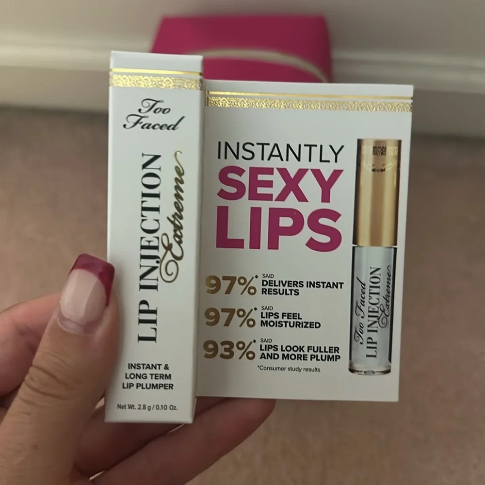 Too Faced 2-Pc. Lip Injection Major Must-Haves Travel Lip Plumper Gift Set NWT